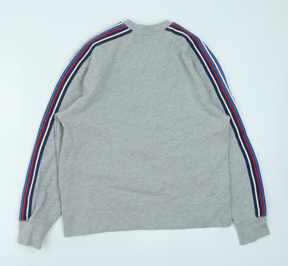 Topman Mens Grey Cotton Pullover Sweatshirt Size S