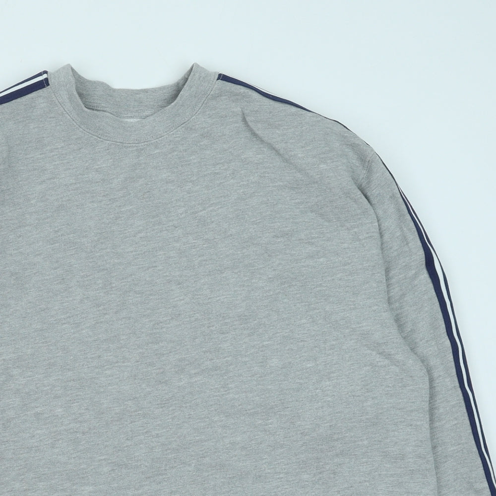 Topman Mens Grey Cotton Pullover Sweatshirt Size S