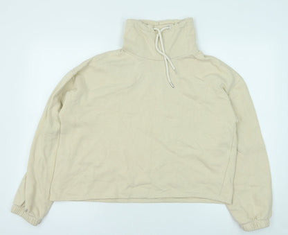 Primark Womens Beige Cotton Pullover Sweatshirt Size S Pullover