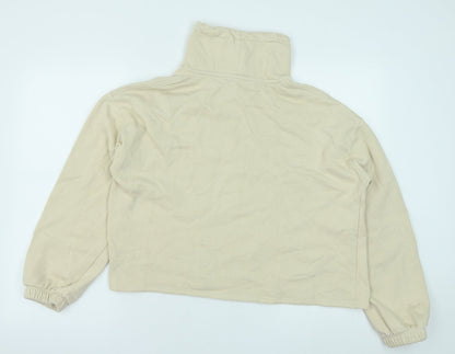 Primark Womens Beige Cotton Pullover Sweatshirt Size S Pullover