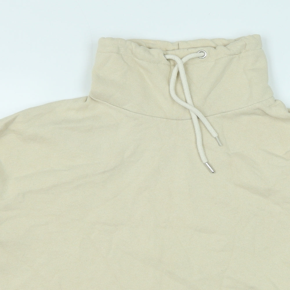 Primark Womens Beige Cotton Pullover Sweatshirt Size S Pullover