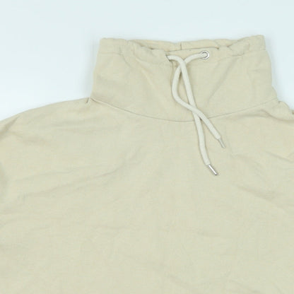 Primark Womens Beige Cotton Pullover Sweatshirt Size S Pullover