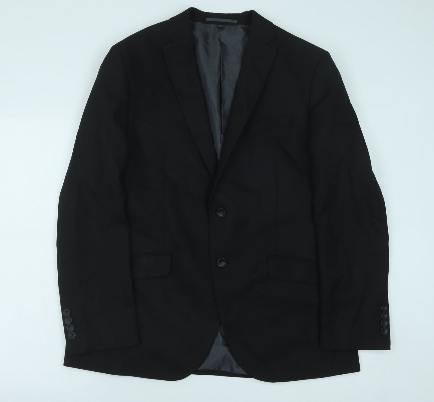 Mens UK Size 42 Marks and Spencer Regular Black Suit Jacket