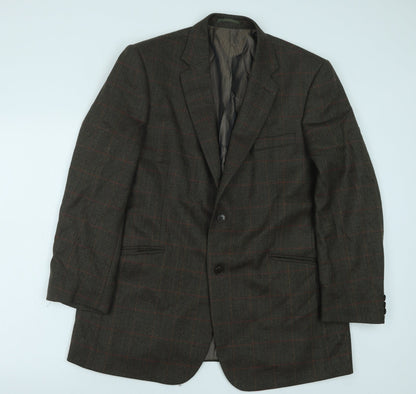 Mens UK Size 42 Preworn Regular Green Suit Jacket