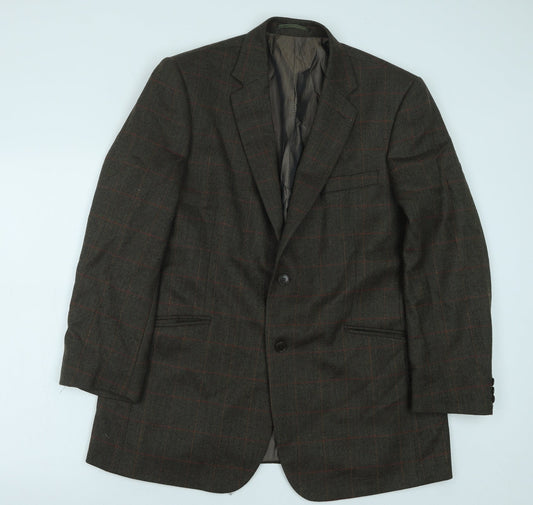 Mens UK Size 42 Preworn Regular Green Suit Jacket