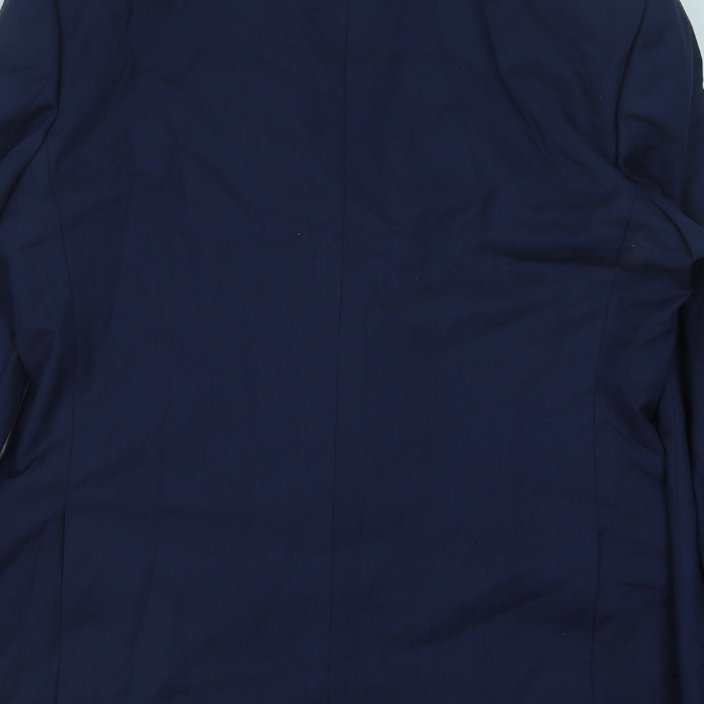 Mens UK Size 40 Marks and Spencer Regular Blue Suit Jacket