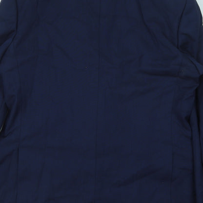 Mens UK Size 40 Marks and Spencer Regular Blue Suit Jacket