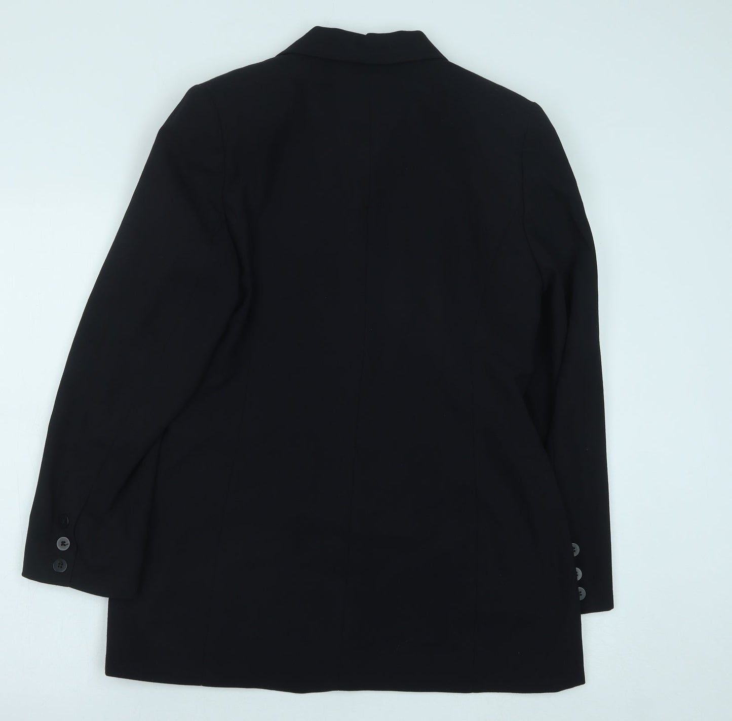 NEXT Womens Blue Polyester Jacket Suit Jacket Size 12