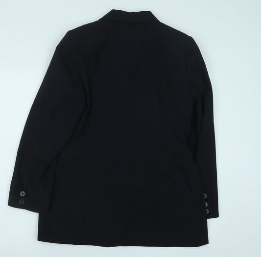 NEXT Womens Blue Polyester Jacket Suit Jacket Size 12