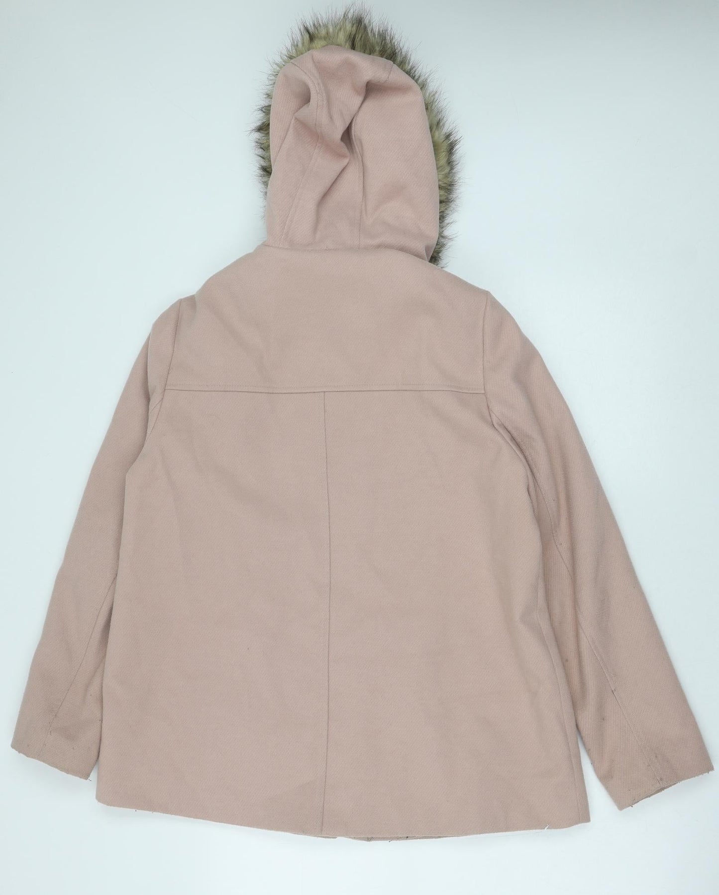 Primark Womens Pink Parka Coat Size 14 Zip