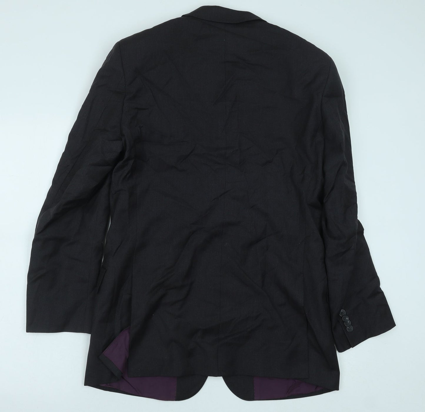 Mens UK Size 39 Preworn Regular Grey Suit Jacket