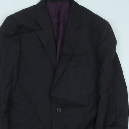Mens UK Size 39 Preworn Regular Grey Suit Jacket