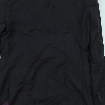 Mens UK Size 39 Preworn Regular Grey Suit Jacket