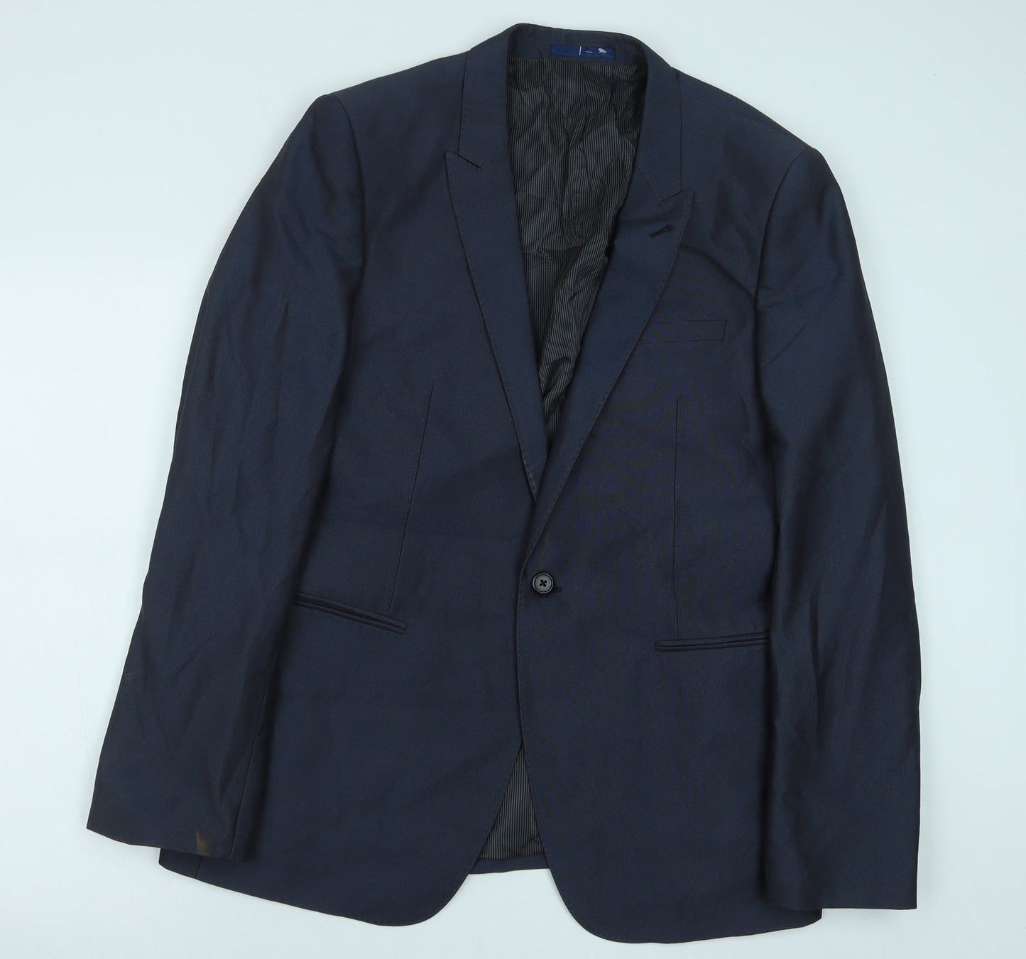 Mens UK Size 42 Preworn Regular Blue Suit Jacket