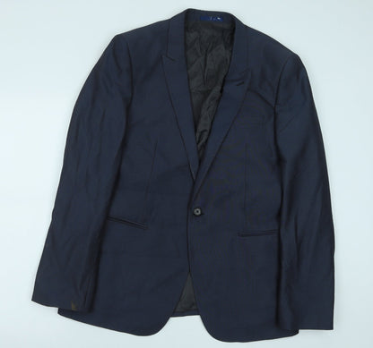 Mens UK Size 42 Preworn Regular Blue Suit Jacket