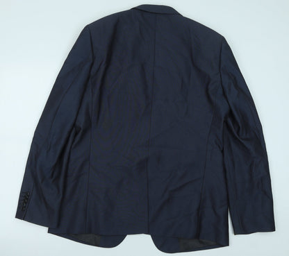 Mens UK Size 42 Preworn Regular Blue Suit Jacket