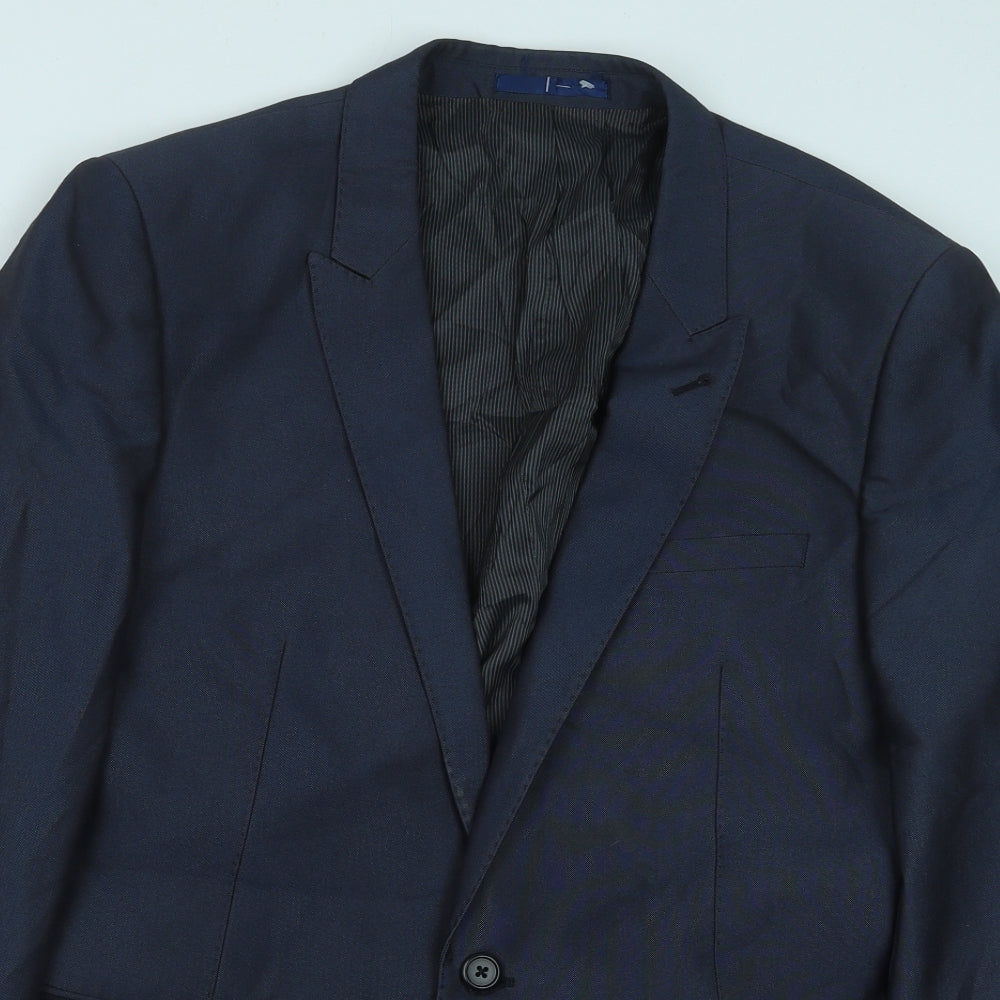 Mens UK Size 42 Preworn Regular Blue Suit Jacket