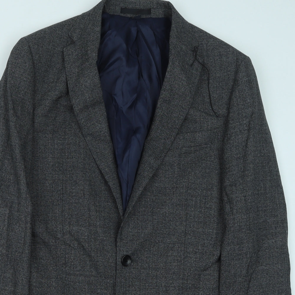 Mens UK Size 38 Marks and Spencer Regular Grey Suit Jacket