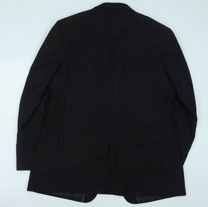 Mens UK Size 44 Preworn Regular Black Suit Jacket