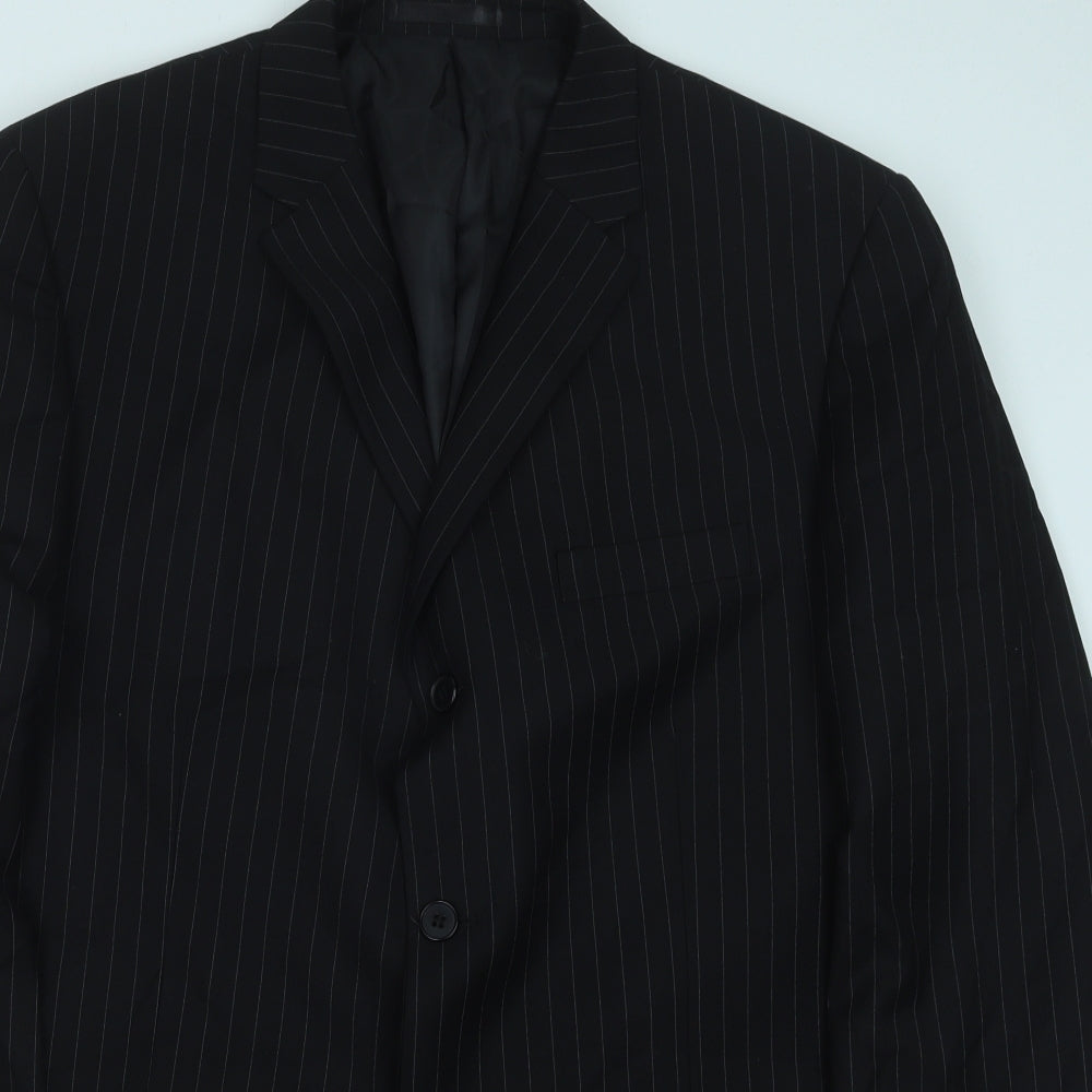 Mens UK Size 44 Preworn Regular Black Suit Jacket