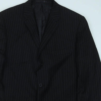 Mens UK Size 44 Preworn Regular Black Suit Jacket