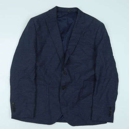 Mens UK Size 42 Marks and Spencer Regular Blue Suit Jacket