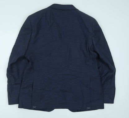 Mens UK Size 42 Marks and Spencer Regular Blue Suit Jacket