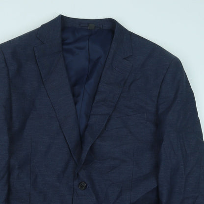 Mens UK Size 42 Marks and Spencer Regular Blue Suit Jacket