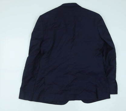 Mens UK Size 40 Preworn Regular Blue Suit Jacket
