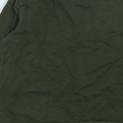 River Island Boys Green Cotton Pullover Sweatshirt Size 9-10 Years Pullover