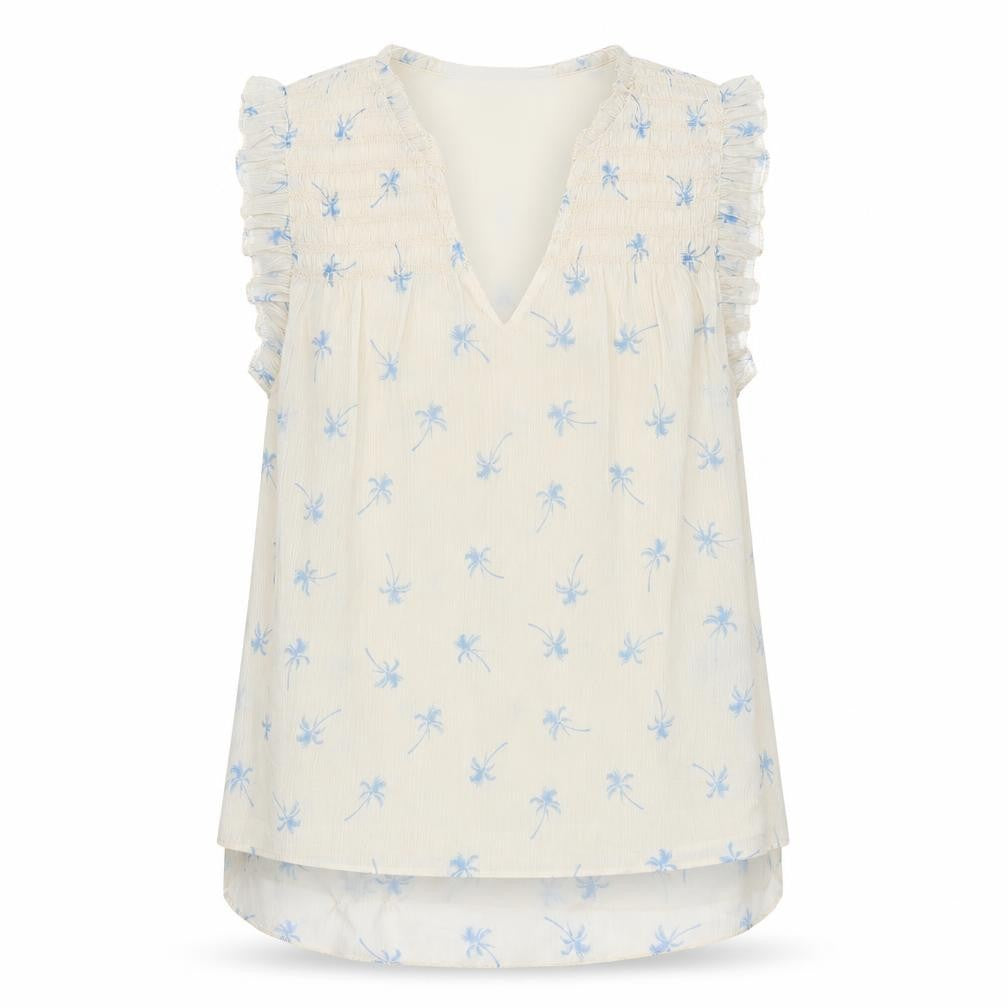 Womens UK Size 4 H&M Ivory Basic Blouse