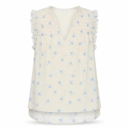 Womens UK Size 4 H&M Ivory Basic Blouse