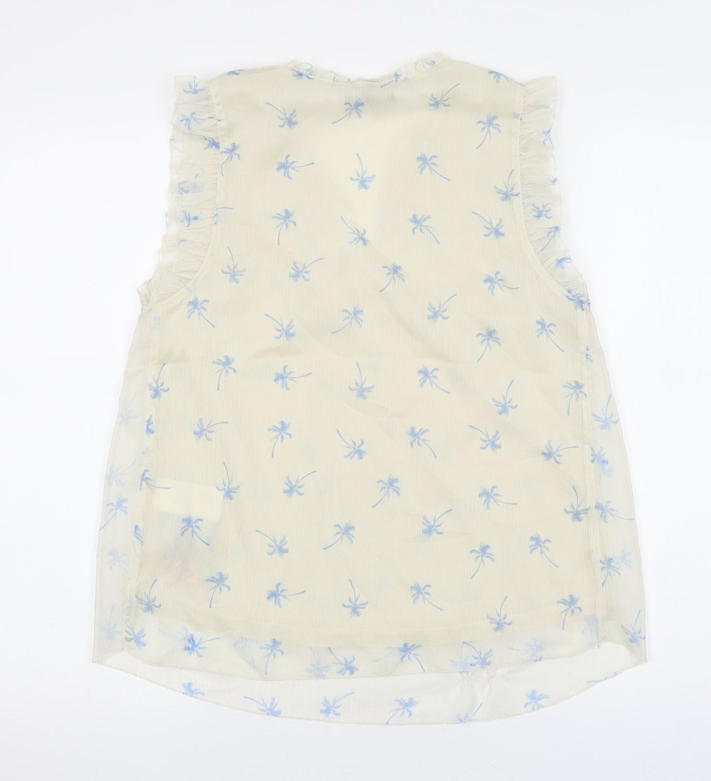 Womens UK Size 4 H&M Ivory Basic Blouse