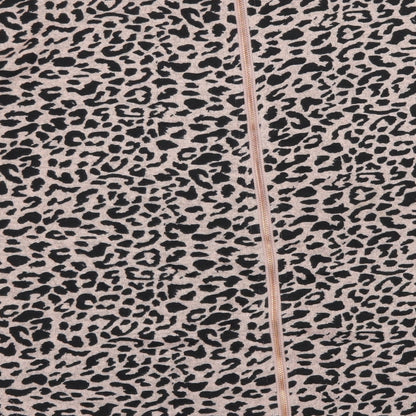 Quiz Womens Pink Animal Print Cotton Basic T-Shirt Size M Round Neck - Leopard Print