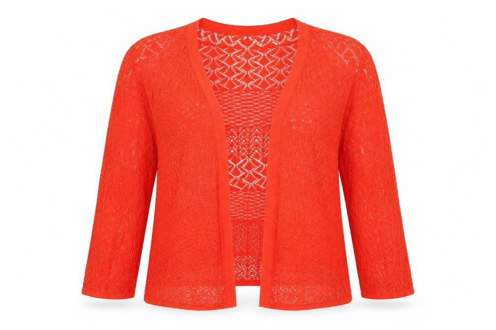 Womens UK Size 14 Monsoon Red Cardigan Jumper