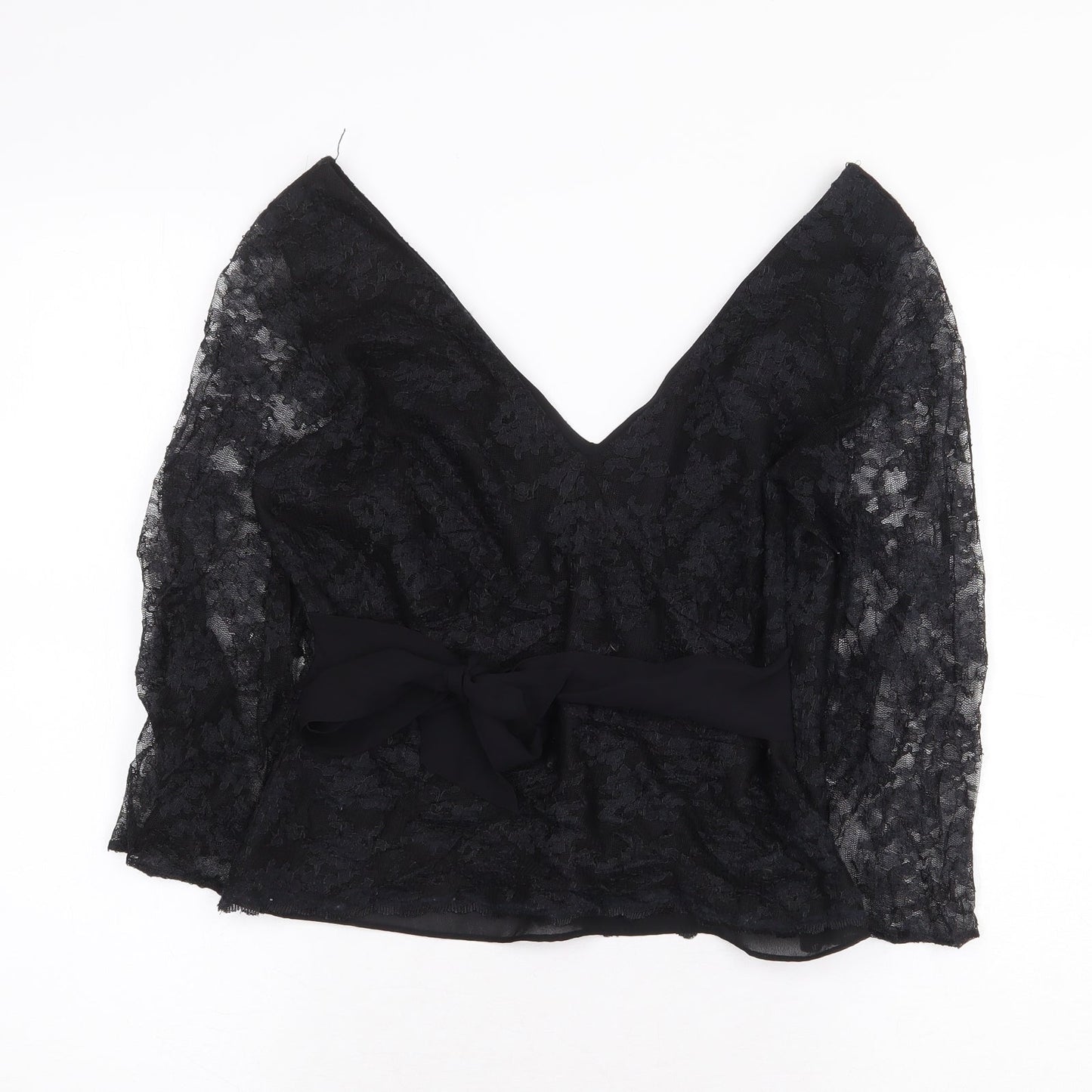 Womens UK Size 12 Monsoon Black Basic Blouse