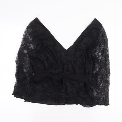 Womens UK Size 12 Monsoon Black Basic Blouse
