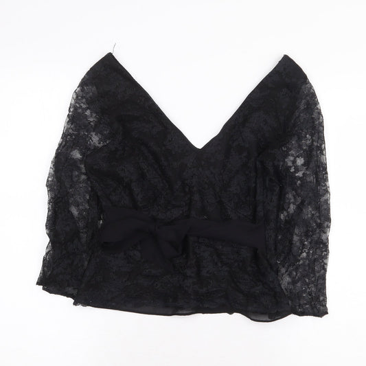 Womens UK Size 12 Monsoon Black Basic Blouse