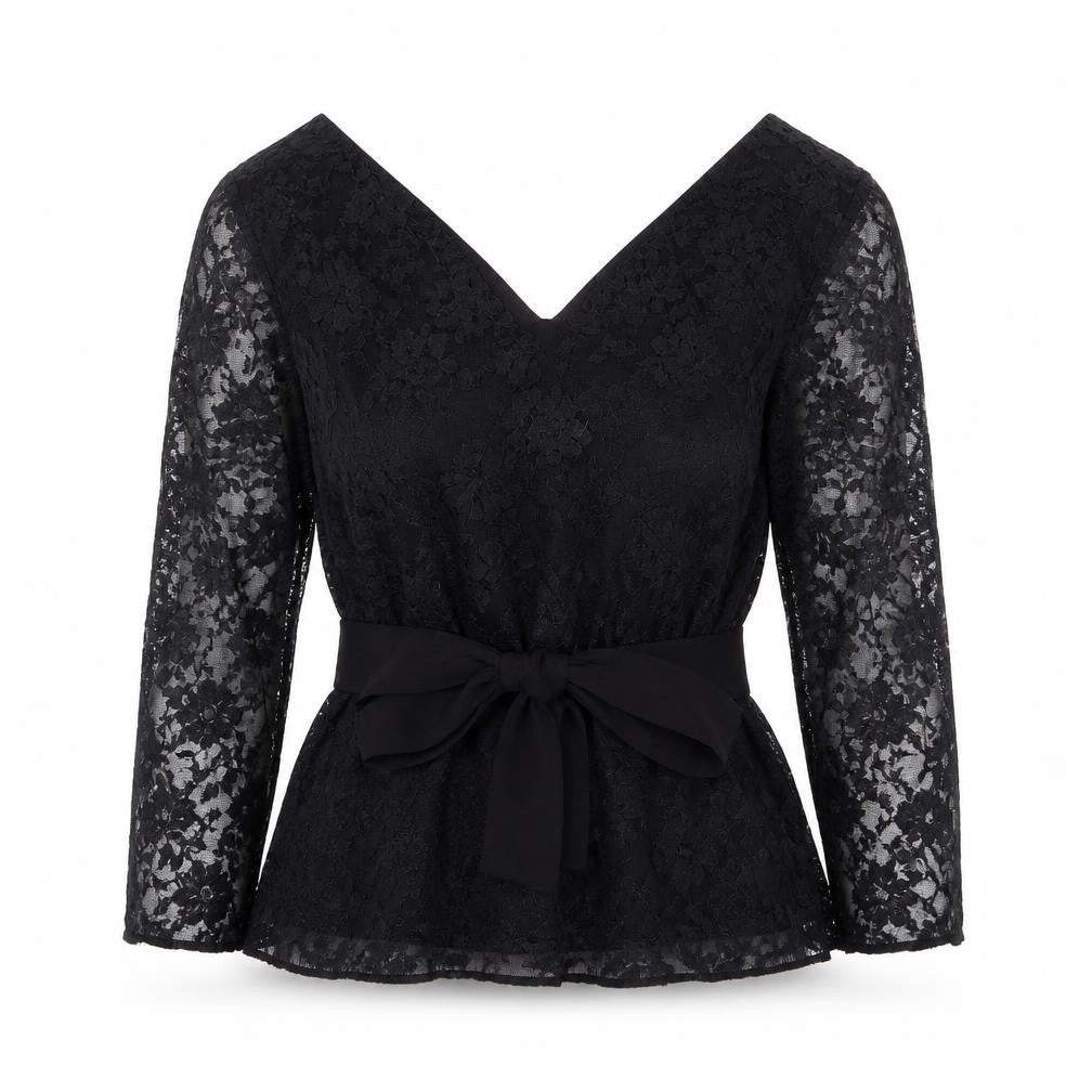 Womens UK Size 12 Monsoon Black Basic Blouse