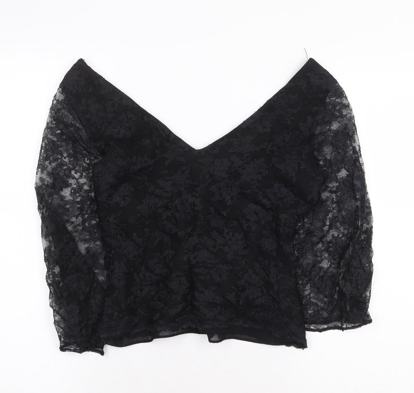 Womens UK Size 12 Monsoon Black Basic Blouse
