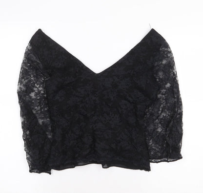 Womens UK Size 12 Monsoon Black Basic Blouse