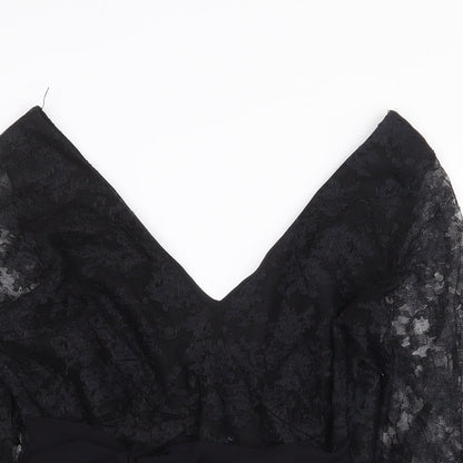 Womens UK Size 12 Monsoon Black Basic Blouse