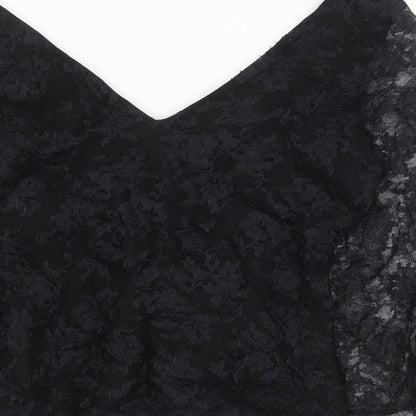 Womens UK Size 12 Monsoon Black Basic Blouse