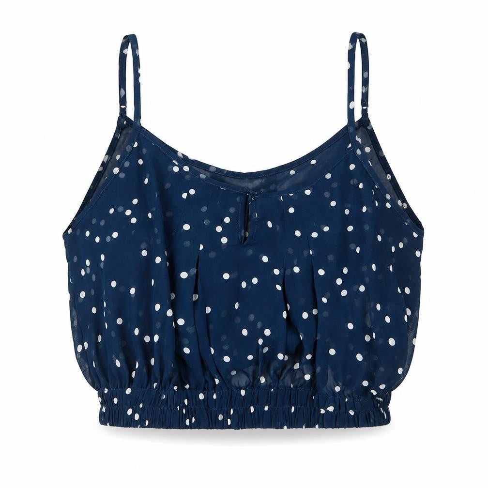 Womens UK Size M Pins & Needles Blue Cropped Tank