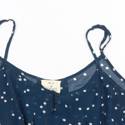Womens UK Size M Pins & Needles Blue Cropped Tank