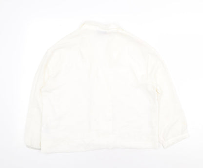 Womens UK Size 12 Topshop White Basic Blouse
