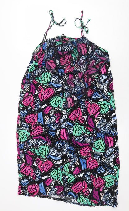 George Womens Multicoloured Geometric Viscose Shift Size 14 Square Neck Tie