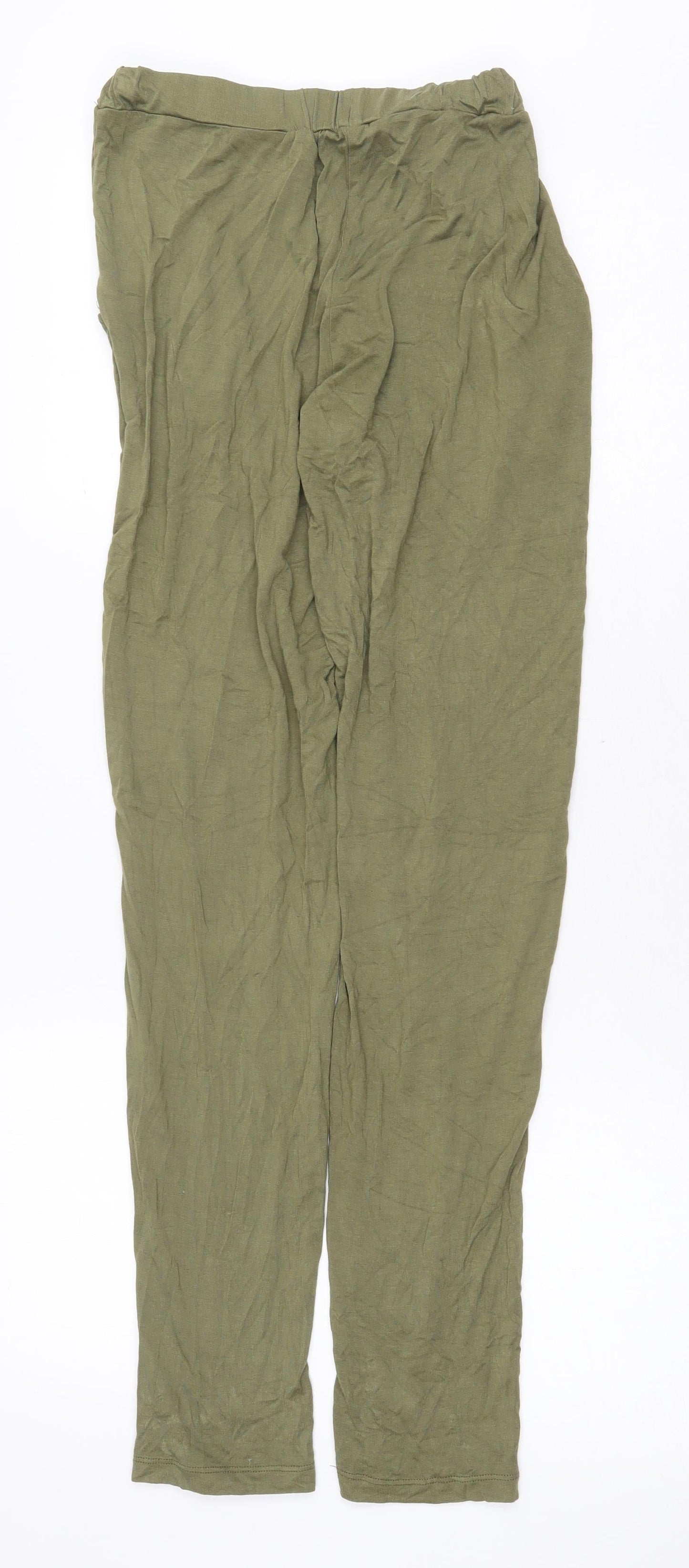 Womens UK Size 8 Peacocks Regular Fit  Green Trousers