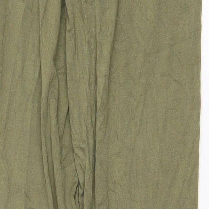 Womens UK Size 8 Peacocks Regular Fit  Green Trousers