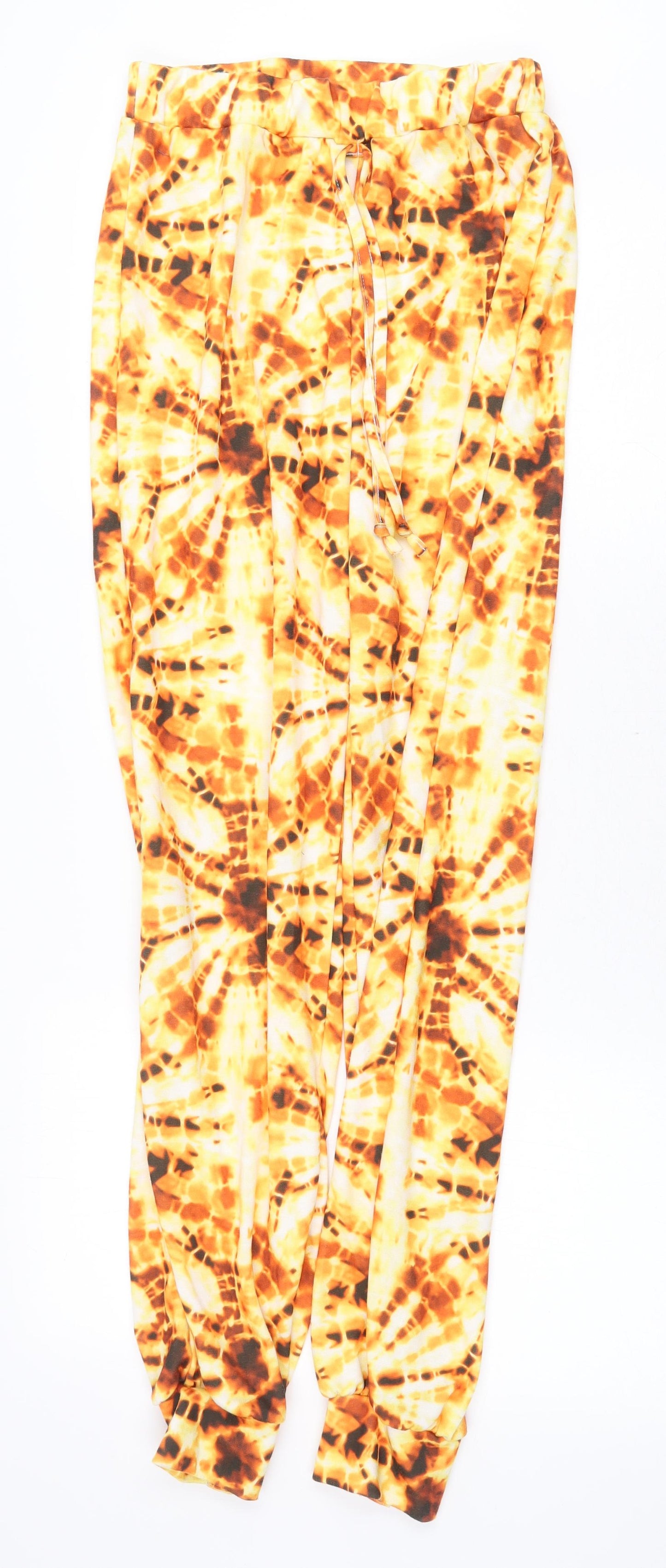 Womens UK Size 10 Boohoo Regular Fit  Yellow Trousers